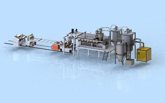 購入 3層PP PS PETシート共挤出機 800 - 1500mm 幅300-1500kg/h 容量 online manufacture