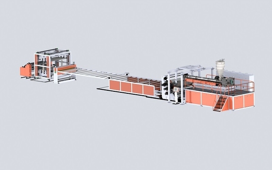 購入 0.4mm 透明なPVCシート挤出生産ライン シングルスクリュー挤出機 online manufacture