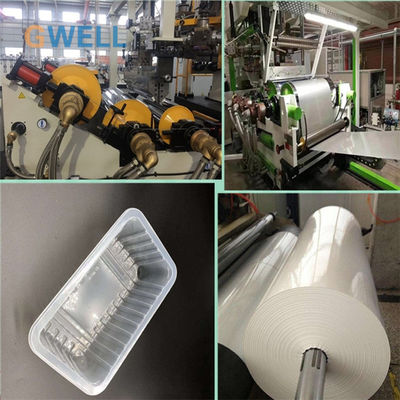 購入 リサイクル材80%使用 PPブリスターシート押出ライン 4層共押出 800-1500mm幅 熱成形用 online manufacture